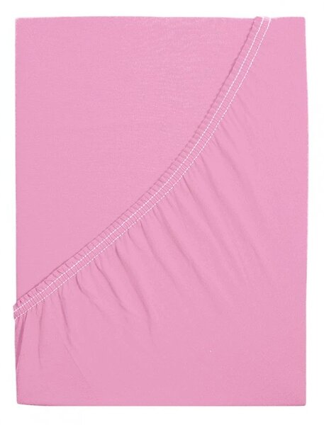 Cearsaf jersey ALVORA 180x200 cm roz