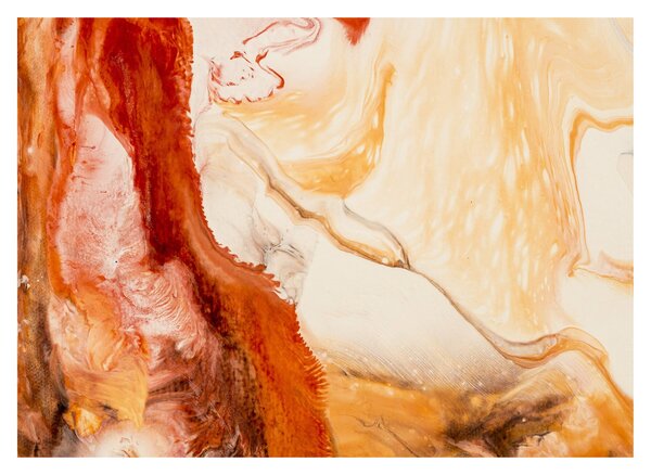Tablou pe sticlă - Pictură abstractă (70x50 cm)
