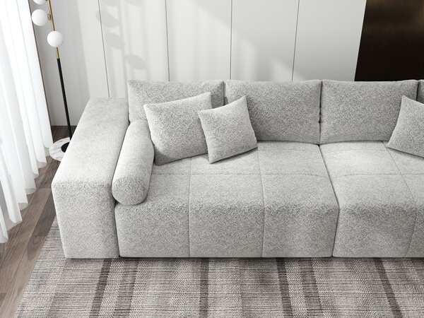 Canapea extensibilă dumonde cu ladă de depozitare Marbela XXL Arena Gri 295x120 cm