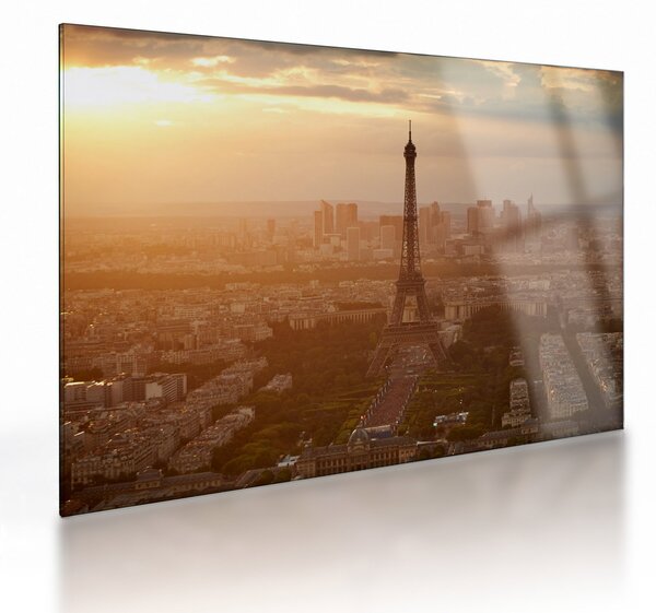 Tablou pe sticlă - Turnul Eiffel (70x50 cm)