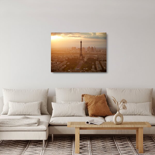 Tablou pe sticlă - Turnul Eiffel (70x50 cm)