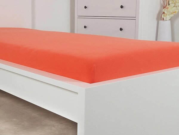 Cearsaf Jersey ALVORA 90x200 cm rosu
