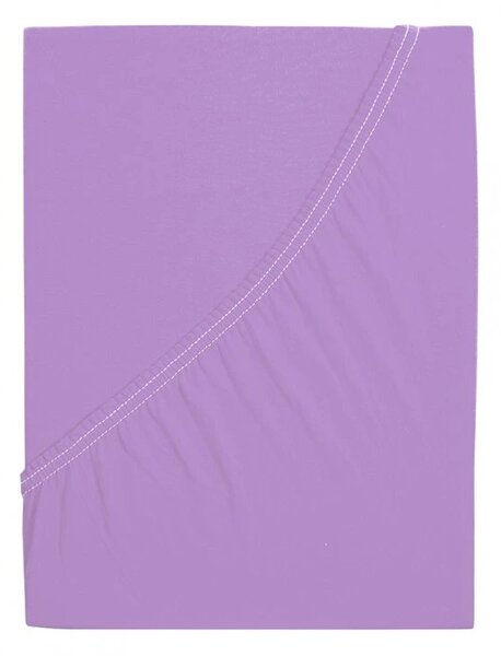Cearsaf jersey din bumbac mako LUXORA 180x200 cm mov
