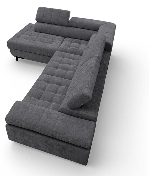 Colțar extensibil Tyrion L stânga - șenilă gri Vibe 95