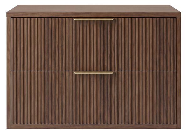 Dulap baie pentru lavoar Rea Mono 60cm Brown