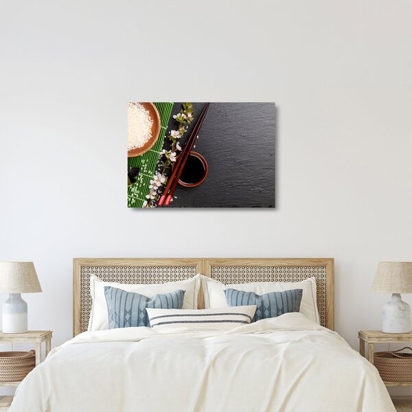 Tablou pe sticlă - Sushi (70x50 cm)