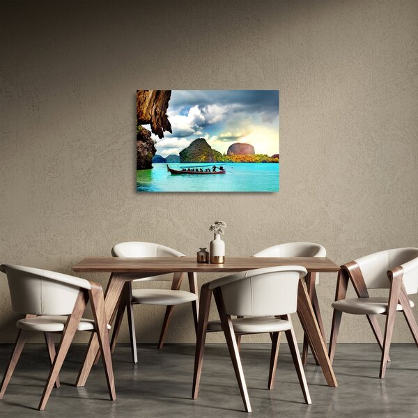 Tablou pe sticlă - Golful Phang Nga (70x50 cm)