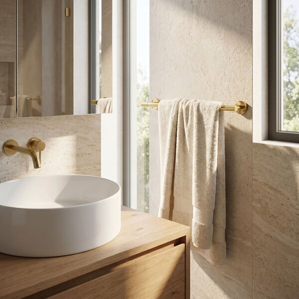 Cuier de baie 6603 Modern Gold