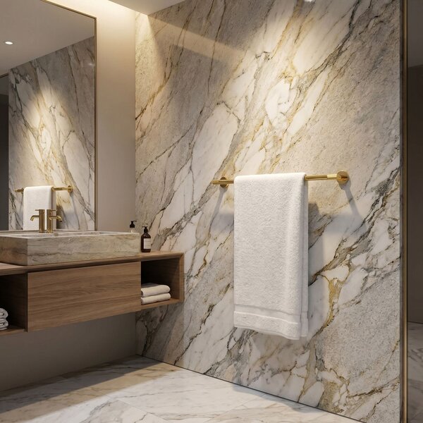 Cuier de baie 6603 Modern Gold