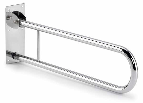 Bară de sprijin pliabilă pentru baie Chrome