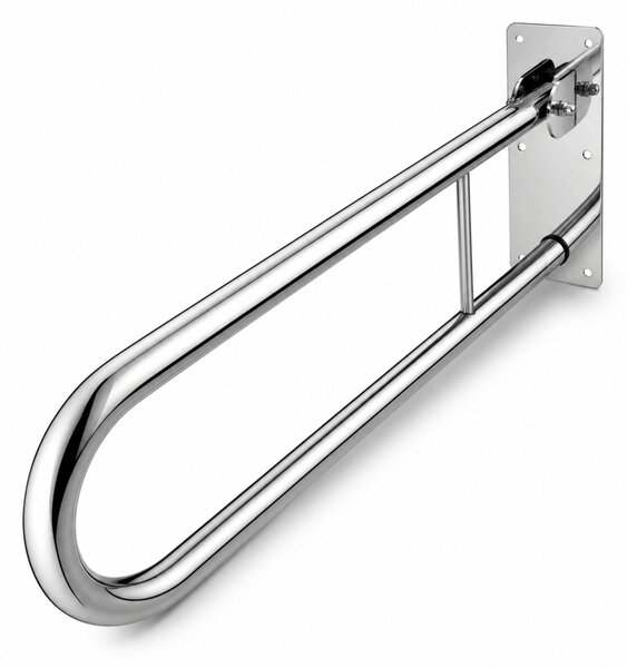 Bară de sprijin pliabilă pentru baie Chrome