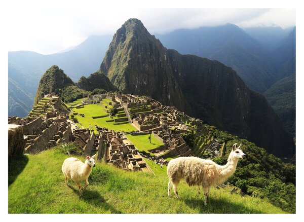 Tablou pe sticlă - Machu Picchu (70x50 cm)