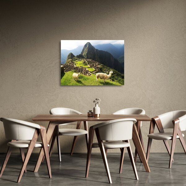 Tablou pe sticlă - Machu Picchu (70x50 cm)