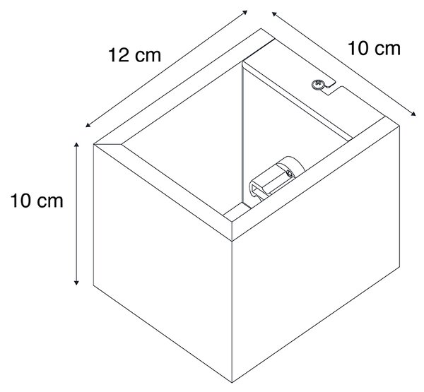 Set de 4 lămpi de perete inteligente din lemn de stejar incluzând WiFi G9 - Transfer