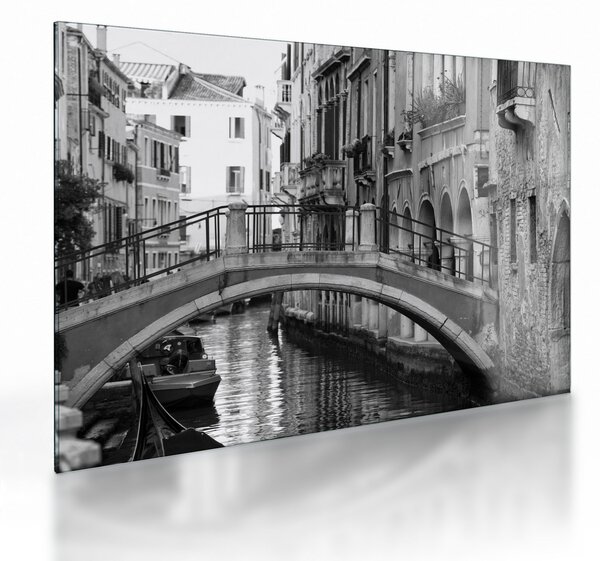 Tablou pe sticlă - Vedere din Veneția (70x50 cm)