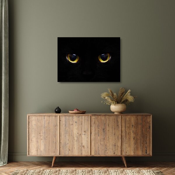 Tablou pe sticlă - Ochi de pisică (70x50 cm)