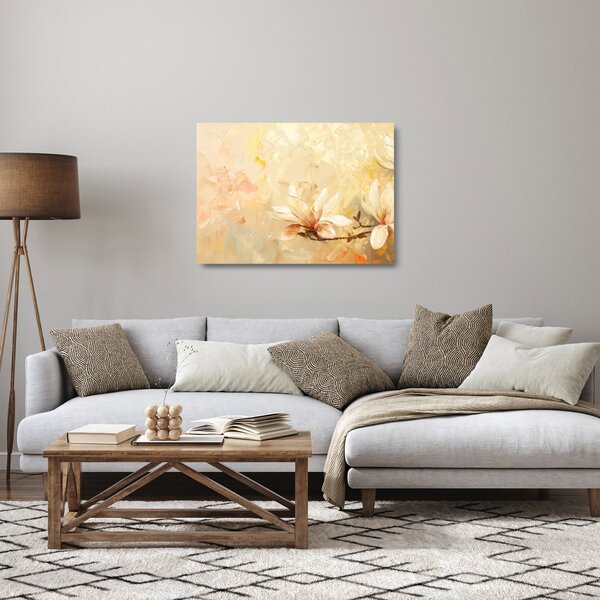 Tablou pe sticlă - Flori (70x50 cm)