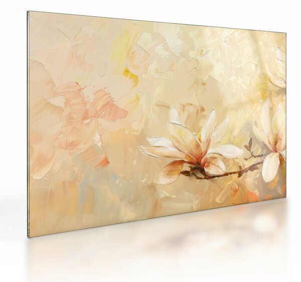 Tablou pe sticlă - Flori (70x50 cm)