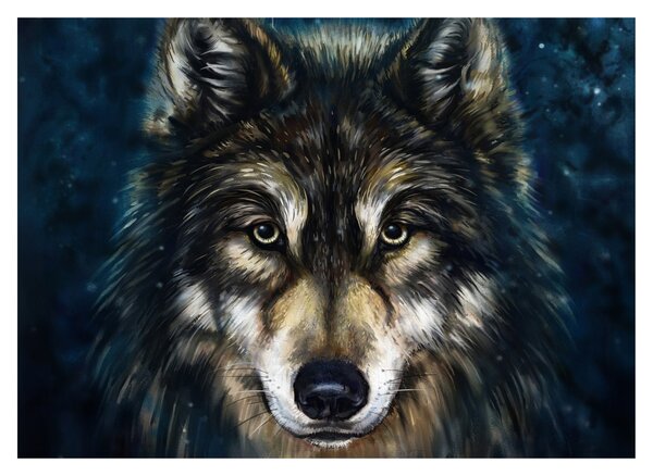 Tablou pe sticlă - Wolf (70x50 cm)
