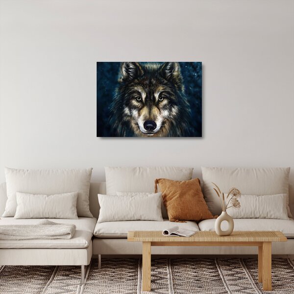 Tablou pe sticlă - Wolf (70x50 cm)
