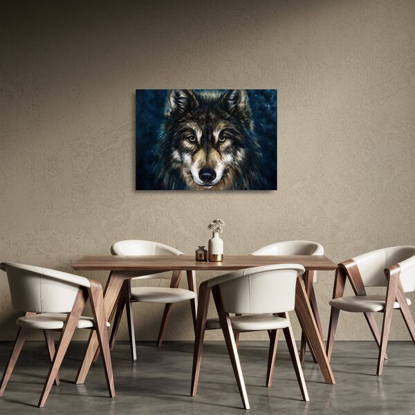 Tablou pe sticlă - Wolf (70x50 cm)