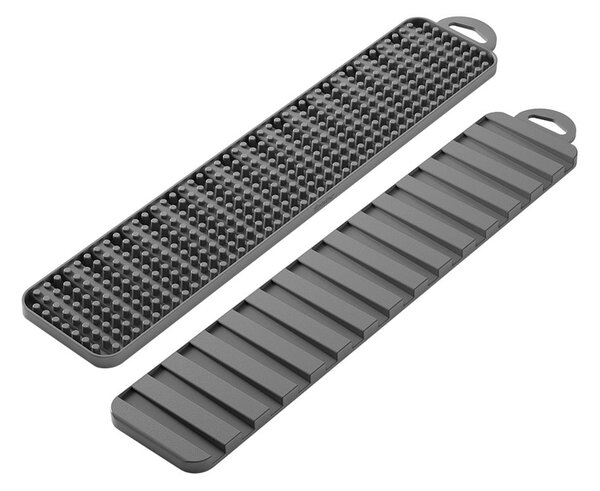 Scurgător de vase gri din plastic 42x8 cm Gravity – Metaltex
