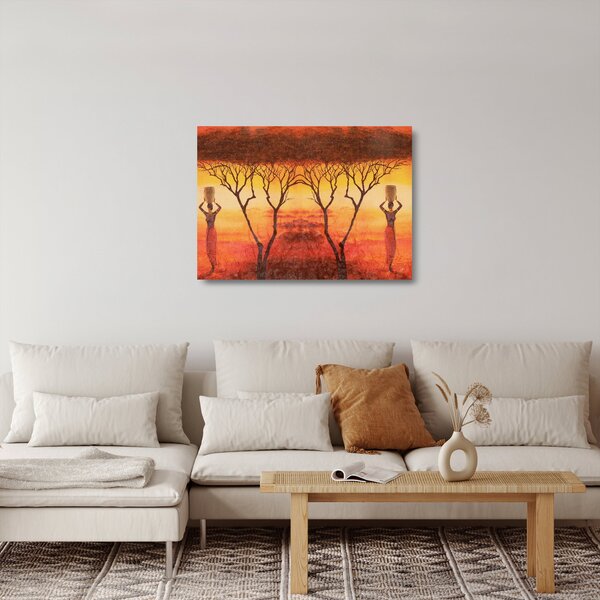 Tablou pe sticlă - Savana africană (70x50 cm)