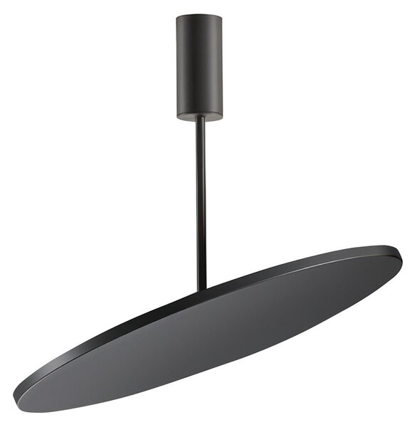 OLEV plafonieră LED FLUENTIS negru Ø 54 cm metal 2.700 K, Negru, Camera de zi / sufragerie, Aluminiu, Design