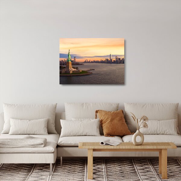 Tablou pe sticlă - Orașul New York (70x50 cm)