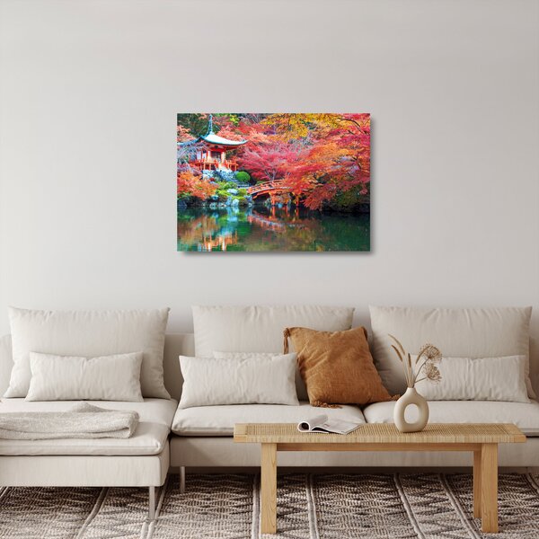 Tablou pe sticlă - Peisaj oriental (70x50 cm)