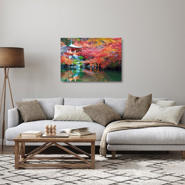 Tablou pe sticlă - Peisaj oriental (70x50 cm)