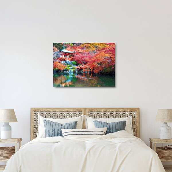 Tablou pe sticlă - Peisaj oriental (70x50 cm)