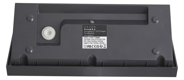 Lampă modernă de perete pentru exterior gri închis, cu LED inclus IP65 - Marek