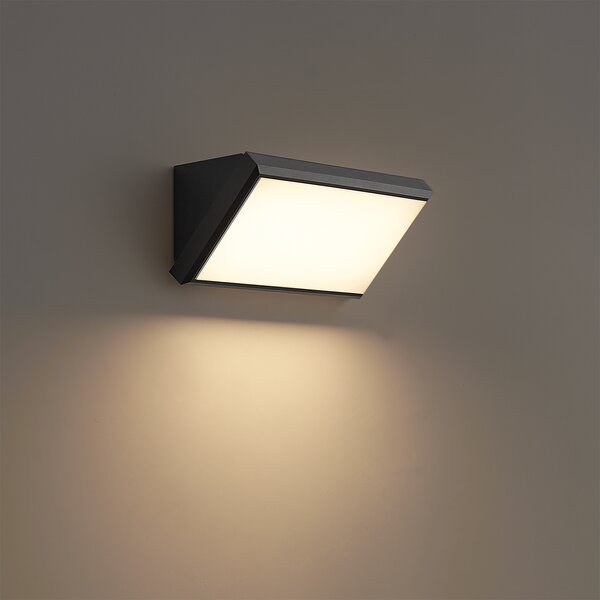 Lampă modernă de perete pentru exterior gri închis, cu LED inclus IP65 - Marek