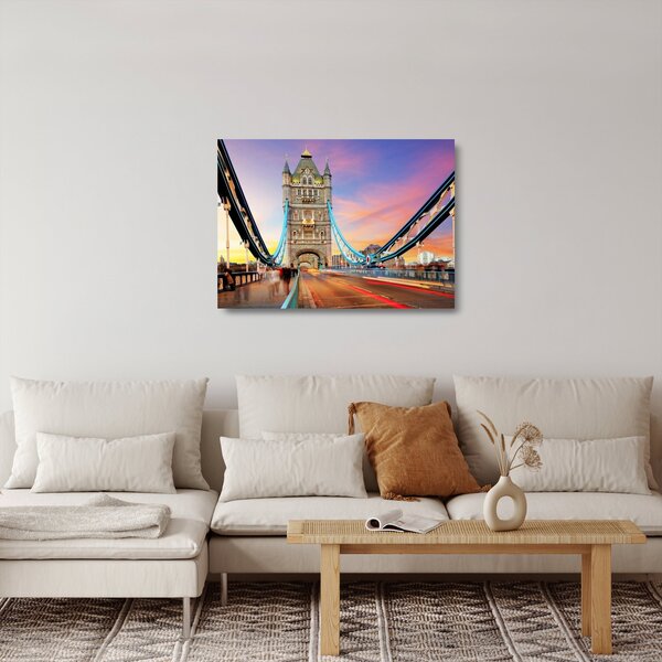 Tablou pe sticlă - Tower Bridge (70x50 cm)
