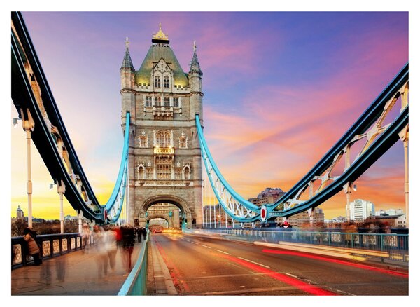 Tablou pe sticlă - Tower Bridge (70x50 cm)