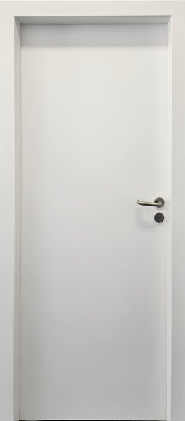 Usa de interior HPL 0.7 Alb cu toc metalic toc reglabil decor - Suprafata Antimicrobiana