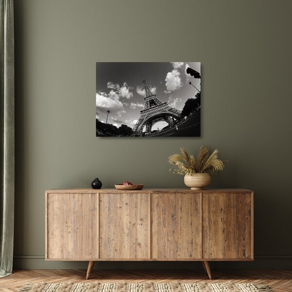 Tablou pe sticlă - Turnul Eiffel din Paris (70x50 cm)