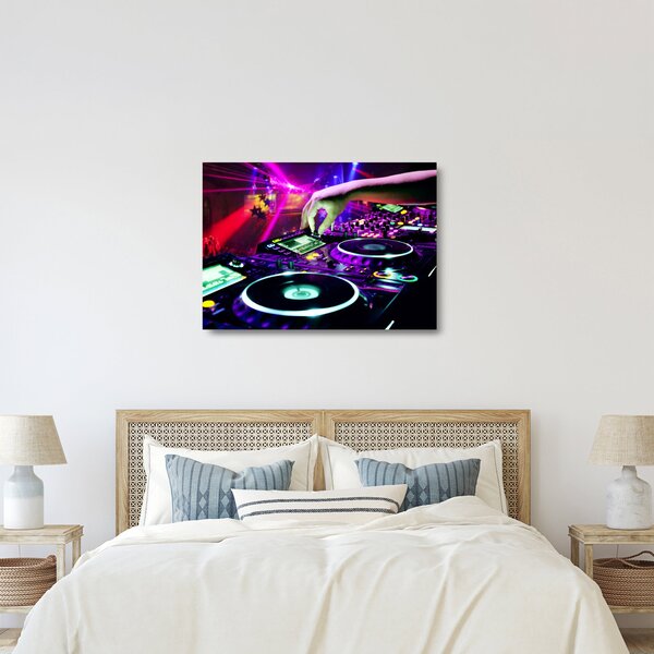 Tablou pe sticlă - DJ (70x50 cm)