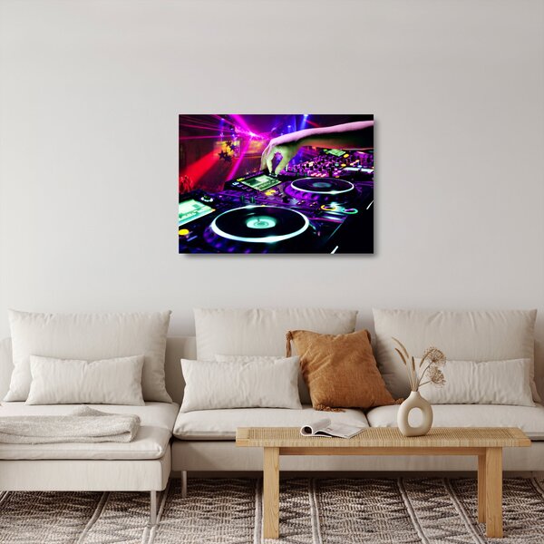 Tablou pe sticlă - DJ (70x50 cm)
