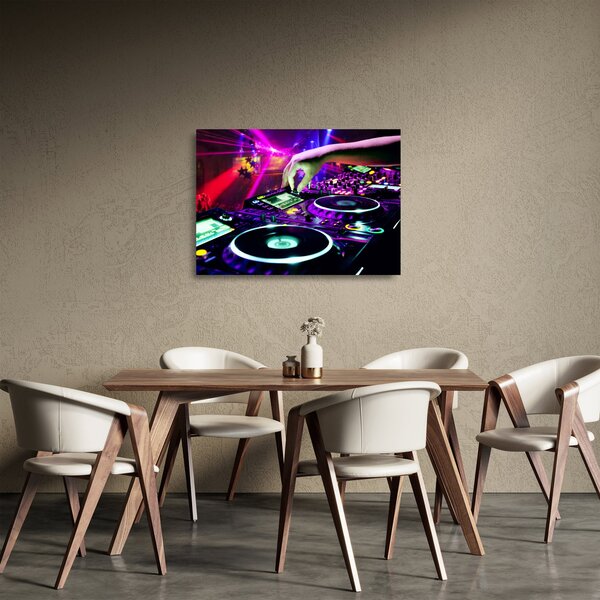 Tablou pe sticlă - DJ (70x50 cm)