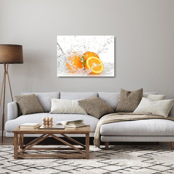 Tablou pe sticlă - Portocale zemoase (70x50 cm)