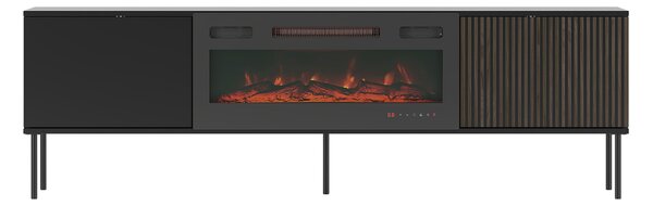 Comodă TV Teseta 104Nuc, Negru, 18x6x4cm