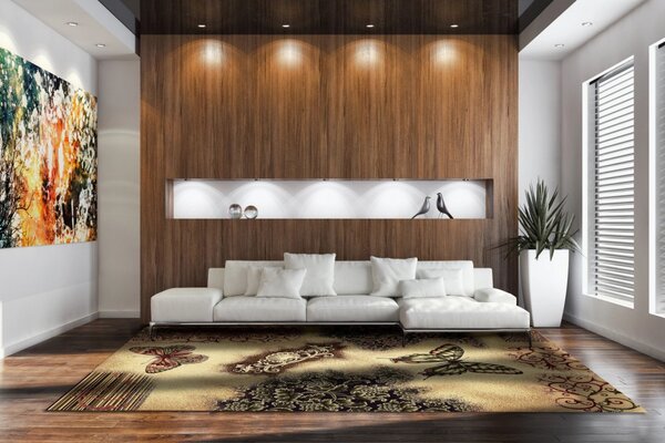 Covor Modern, Lotos Fluturi Multicolor 120x170 cm