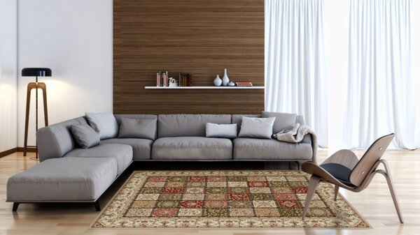 Covor Modern Lotos Bej, 120x170 cm