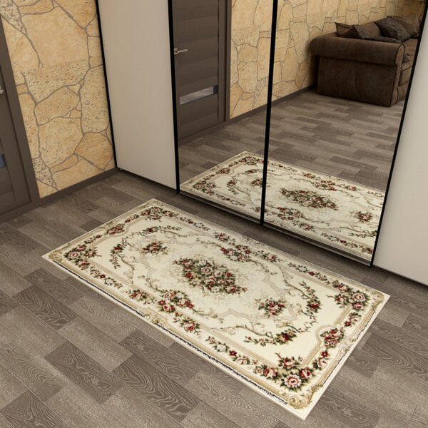 Covor Clasic Lotos Crem, 60x110 cm