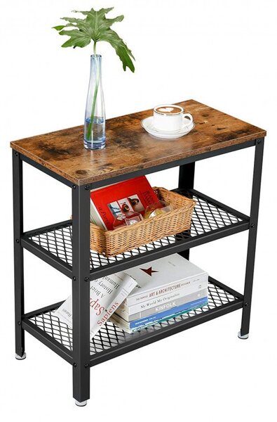 Masuta de Cafea Model Kehlani, 60x30x60 cm, Maro Rustic