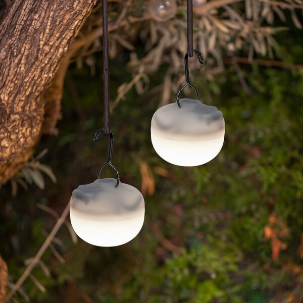 Newgarden Cherry Mini LED lampă reîncărcabilă set de 3 alb, reglabil, Alb, Plastic, Modern