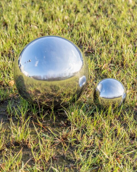Minge decorativă Glass Ball 18cm silver
