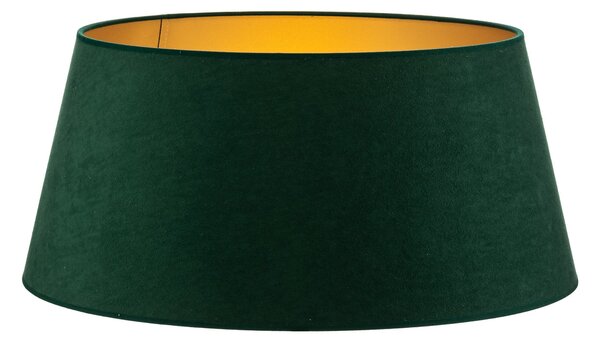 Duolla Abajur Cone înălțime 25,5 cm, verde închis/auriu, Verde, Țesătură / Textil